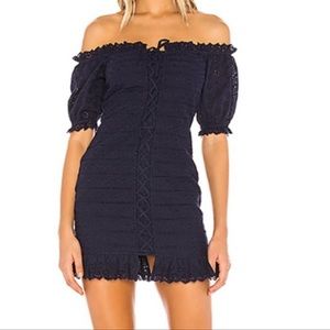 Lovers + Friends Atticus Navy Mini Dress